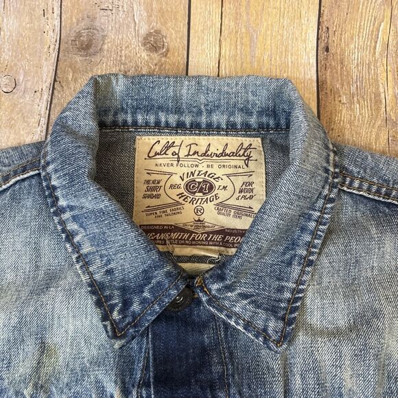 Cult Of Individuality Jean Vest XXL 2XL Distressed - Picture 3 of 10